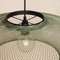 Large Ufo Moss Green Fiber Pattern Lamp by Atelier Robotiq, Image 4