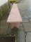 Vintage Pink Wood Bench, 1960s, Image 15