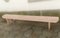 Vintage Pink Wood Bench, 1960s 5