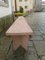 Vintage Pink Wood Bench, 1960s 20