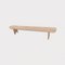 Vintage Pink Wood Bench, 1960s, Image 7