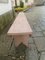 Vintage Pink Wood Bench, 1960s 11