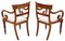 Antique Mahogany Elbow Carver Dining Chairs, 19th Century, Set of 2 5