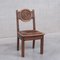 Deco French Oak Dining Chairs in the style of Dudouyt, Set of 6, Image 11