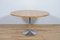 Mesa de comedor Mid-Century redonda de madera de zebrano, años 70, Imagen 1