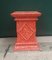 Antique Red Wooden Stand 7