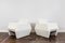 White Boucle Armchairs, 1970s , Set of 2 20