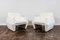 Fauteuils en Boucle Blanche, 1970s, Set de 2 8