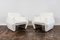 White Boucle Armchairs, 1970s , Set of 2 8