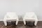 White Boucle Armchairs, 1970s , Set of 2 19