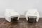 White Boucle Armchairs, 1970s , Set of 2 11