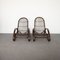 Italian Guinea Cane Wicker Armchairs, 1960s, Set of 2 8