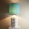 Italienische Tischlampe aus emaillierter Keramik & Messing, 1960er 3