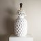 Italian Enameled Ceramic and Brass Pineapple Lamp, 1960s 3