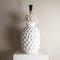 Italian Enameled Ceramic and Brass Pineapple Lamp, 1960s, Image 3