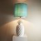 Italian Enameled Ceramic and Brass Pineapple Lamp, 1960s, Image 5