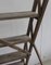 Escalera de mano plegable de haya, años 40, Imagen 10