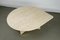 Travertine Drop Shaped Coffee Table, 1990s 7