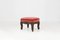 Tabouret Vintage en Velours, 1950s 1