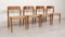 Danish Teak Dining Chairs by Niels Otto (N. O.) Møller for J.L. Møllers, Set of 4, Image 8