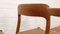 Danish Teak Dining Chairs by Niels Otto (N. O.) Møller for J.L. Møllers, Set of 4, Image 13