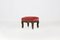 Tabouret Vintage en Velours, 1950s 1