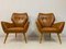 Italian Armchairs in Brown Leather, 1950s, Set of 2 12