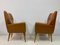 Italienische Sessel aus Braunem Leder, 1950er, 2er Set 9