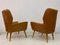 Italian Armchairs in Brown Leather, 1950s, Set of 2 8