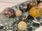 Selection of Specimen Marble and Stone Spheres, Set of 10 12