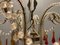 Vintage Italian Murano Glass Crystal Macaroni Beaded Chandelier, 1950s 2