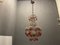 Lámpara de araña italiana vintage con cuentas de cristal de Murano, años 50, Imagen 6