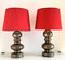 Large Mid-Century Italian Pottery Table Lamps by Aldo Londi for Bitossi, 1960s, Set of 2, Image 1