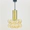 Mid-Century Modern Amber Bubble Glass Pendant Light by Helena Tynell for Limburg, Germany, 1960s 2