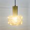 Mid-Century Modern Amber Bubble Glass Pendant Light by Helena Tynell for Limburg, Germany, 1960s, Image 5