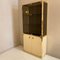 Mid-Century Showcase Cabinet in Lacquered Wood, Gold-Plated Brass & Tinted Glass, 1972 6