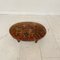 Victorian Footstool in Walnut and Velvet, 1880s, Image 9