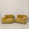 Mid-Century Yellow Woolen Fabric Model Plastik-Duo Modular Sofa by Piero Lissoni for Cartel, 1984, Set of 2 4