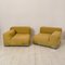 Mid-Century Modell Plastik-Duo Sofa mit gelbem Wollbezug von Piero Lissoni für Cartel, 1984, 2er Set 6