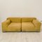 Mid-Century Yellow Woolen Fabric Model Plastik-Duo Modular Sofa by Piero Lissoni for Cartel, 1984, Set of 2, Image 1