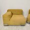 Mid-Century Modell Plastik-Duo Sofa mit gelbem Wollbezug von Piero Lissoni für Cartel, 1984, 2er Set 10