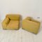 Mid-Century Yellow Woolen Fabric Model Plastik-Duo Modular Sofa by Piero Lissoni for Cartel, 1984, Set of 2 7