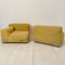 Mid-Century Yellow Woolen Fabric Model Plastik-Duo Modular Sofa by Piero Lissoni for Cartel, 1984, Set of 2 14