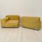 Mid-Century Yellow Woolen Fabric Model Plastik-Duo Modular Sofa by Piero Lissoni for Cartel, 1984, Set of 2, Image 14