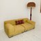 Mid-Century Yellow Woolen Fabric Model Plastik-Duo Modular Sofa by Piero Lissoni for Cartel, 1984, Set of 2 3