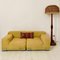 Mid-Century Yellow Woolen Fabric Model Plastik-Duo Modular Sofa by Piero Lissoni for Cartel, 1984, Set of 2 15