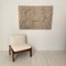 Mid-Century Brown Lounge Chair with White Boucle Fabric in the style of Tobia & Afra Scarpa, 1960s 3