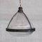 Antique French Holophane Prismatic Glass Pendant Light 6