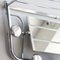 French Art Deco Aluminum Coat Rack with Mirror, 1940s 7