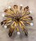 Golden Iron Ceiling Lamp from Ferro Art, 1960s, Image 1